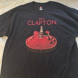 ERIC CLAPTON OFFICIAL 2017 Tour Shirt - 50 Years Of Music 🎸 Gibson ES-335 - XXL